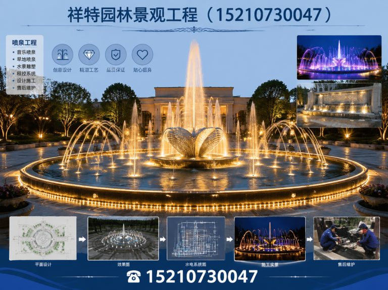 竞秀区旱地喷泉展示图
